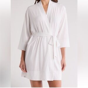 Barefoot Dreams Luxe Milk Jersey Short Robe NWT